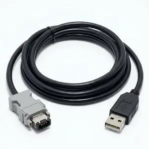 USB to SM-6P Encoder Cable FT232RL RS485 Programming Cable for Delta ASDA-B2/A2 Servo Drive CN3 Port, 6ft Shielded Industrial Cable USB to SM-6P Encoder Cable FT232RL RS485 Programming Cable for Delta ASDA-B2/A2 Servo Drive CN3 Port, 6ft Shielded Industrial Cable