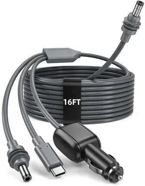 3 in 1 Starlink Mini Cable 16FT/ 5M, 18AWG Starlink Mini 100W High-Speed USB C/Car Charger/DC to DC Power Cable Starlink Mini Car Cigarette Lighter Replacement Waterproof Extension Cable Accessories 3 in 1 Starlink Mini Cable 16FT/ 5M, 18AWG Starlink Mini 100W High-Speed USB C/Car Charger/DC to DC Power Cable Starlink Mini Car Cigarette Lighter Replacement Waterproof Extension Cable Accessories