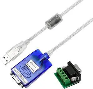 4.9Ft USB to RS232 RS485 RS422 Converter USB-A RS-232 RS-485 RS-422 Cable Serial DB9 Connector Full Half Duplex UT8890 4.9Ft USB to RS232 RS485 RS422 Converter USB-A RS-232 RS-485 RS-422 Cable Serial DB9 Connector Full Half Duplex UT8890