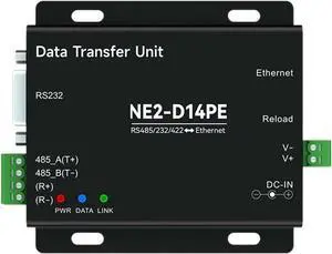 RS485/RS232/RS422 to Ethernet Serial Server Modbus Gateway POE Power Supply MQTT NE2-D14PE Power and Signal Isolation RS485/RS232/RS422 to Ethernet Serial Server Modbus Gateway POE Power Supply MQTT NE2-D14PE Power and Signal Isolation