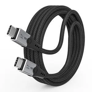 6.6ft USB-C to USB-C Monitor Cable - 80Gbps Data Transfer, Dual 8K HD Display, 240W Charging, Compatible with Thunderbolt 5/4/3 6.6ft USB-C to USB-C Monitor Cable - 80Gbps Data Transfer, Dual 8K HD Display, 240W Charging, Compatible with Thunderbolt 5/4/3