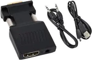 VGA to HDMI-Compatible Adapter Converter 1080P with 3.5mm Audio Cable VGA to HDMI-Compatible Adapter Converter 1080P with 3.5mm Audio Cable
