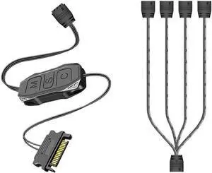 KUNSR AR-1 RGB Controller Cable 5V 3 Pin 3pin to SATA ARGB Controller HUB Adapter(Red) KUNSR AR-1 RGB Controller Cable 5V 3 Pin 3pin to SATA ARGB Controller HUB Adapter(Red)