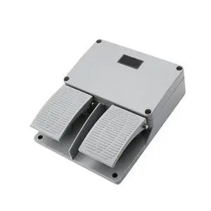 YDT-16 Double Foot Switch Silver Copper Contact Reset Latching Aluminum AC380V DC220V Foot Pedal Switches 10A(Reset Copper ct) YDT-16 Double Foot Switch Silver Copper Contact Reset Latching Aluminum AC380V DC220V Foot Pedal Switches 10A(Reset Copper ct)