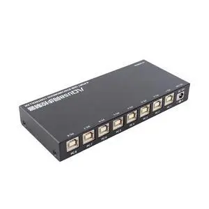 8 Ports USB Synchronizer HighSpeed Controller KVM Switcher for Game Studios Metal Shell Black 8 Ports USB Synchronizer HighSpeed Controller KVM Switcher for Game Studios Metal Shell Black