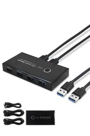 Sizkawil 2 in 4 USB Switcher, USB 3.0, Pack of 1 Sizkawil 2 in 4 USB Switcher, USB 3.0, Pack of 1