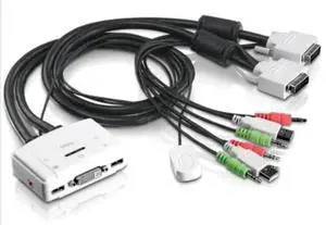 TK-214i 2-Port DVI USB KVM Switch with Audio TK-214i 2-Port DVI USB KVM Switch with Audio