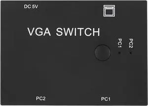 Vga Splitter Computer Accessory 2-In-1-Out 2 Port Switcher Hd Display Accessories for Host Switch, Vga Splitter Vga Adapter Computer Accessories Vga Splitter Computer Accessory 2-In-1-Out 2 Port Switcher Hd Display Accessories for Host Switch, Vga Splitter Vga Adapter Computer Accessories