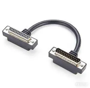 Low Profile DB25 Male to DB25 Female 25pin Double Right Angled Expansion Cable 15CM Low Profile DB25 Male to DB25 Female 25pin Double Right Angled Expansion Cable 15CM
