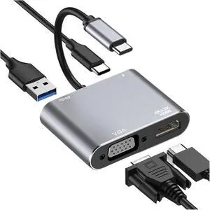 USB C to HDMI Compatible TY>pe C Digital AV Multiport Adapter 3 to 4K 1080P Fast Port(4-in-1 Gray) USB C to HDMI Compatible TY>pe C Digital AV Multiport Adapter 3 to 4K 1080P Fast Port(4-in-1 Gray)
