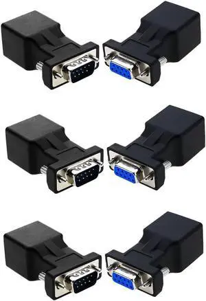 RJ45 to RS232,COOSO DB9 9-Pin Serial Port to RJ45 Female Cat5e/6 Ethernet LAN Adapter,DB9 Male and Female 3pairs RJ45 to RS232,COOSO DB9 9-Pin Serial Port to RJ45 Female Cat5e/6 Ethernet LAN Adapter,DB9 Male and Female 3pairs
