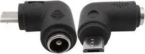 2/5/10Pcs Right Angle 5.5 * 2.1mm Female Jack to Mirco USB Male DC Power Connector Elbow 5.5x2.1mm DC Charging Adapter(10Pcs) 2/5/10Pcs Right Angle 5.5 * 2.1mm Female Jack to Mirco USB Male DC Power Connector Elbow 5.5x2.1mm DC Charging Adapter(10Pcs)