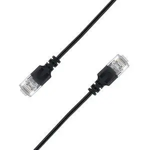 Elfcam® - 30m/98.4ft Ultra Slim Cat 6A Ethernet Cable 10Gbps 32AWG UTP OD2.8mm 500MHz, 10Gb Thin RJ45 Cat 6A Patch Cord for LAN, Router, Modem, Xbox, Laptop and Servers, Black, 30 Meters Elfcam® - 30m/98.4ft Ultra Slim Cat 6A Ethernet Cable 10Gbps 32AWG UTP OD2.8mm 500MHz, 10Gb Thin RJ45 Cat 6A Patch Cord for LAN, Router, Modem, Xbox, Laptop and Servers, Black, 30 Meters