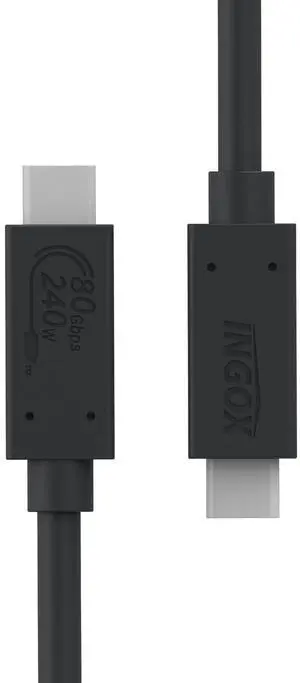 USB4 V2.0 Thunderbolt 5 Cable, USB-IF Certified, 80Gbps, up to 120Gbps for 16K/Dual 8K Display, 240W Charging, Compatible with Thunderbolt 4/3, MacBook, iPhone 17 Pro - 1m USB4 V2.0 Thunderbolt 5 Cable, USB-IF Certified, 80Gbps, up to 120Gbps for 16K/Dual 8K Display, 240W Charging, Compatible with Thunderbolt 4/3, MacBook, iPhone 17 Pro - 1m