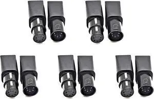 5Pair to RJ45 Connector RJ45 Ethernet to 5 Pin XLR Female & Male Adapter for Audio Video 5Pair to RJ45 Connector RJ45 Ethernet to 5 Pin XLR Female & Male Adapter for Audio Video