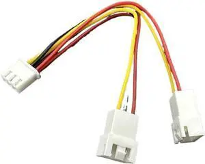 KUNSR 2/3/4/5/6Pin 1 to 2 Way CPU PWM Fan Connector Cable Lead Y Splitter Split Two Fan Line(3P,26AWG_10CM_5PCS) KUNSR 2/3/4/5/6Pin 1 to 2 Way CPU PWM Fan Connector Cable Lead Y Splitter Split Two Fan Line(3P,26AWG_10CM_5PCS)