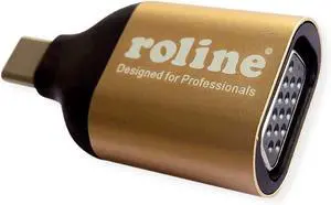 ROLINE Gold Display Adapter USB Type C - VGA ROLINE Gold Display Adapter USB Type C - VGA