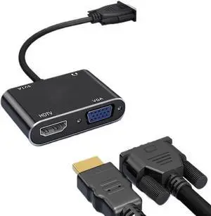 VGA to HDMI + VGA Dual-Mode Converter, Perfectly Compatible with 1080P high-Definition Video VGA to HDMI + VGA Dual-Mode Converter, Perfectly Compatible with 1080P high-Definition Video