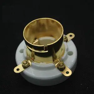 2Pcs 4 PIN Tuber Socket Gold Plate Ceramic Bayonet for 211 845 805 300B 811 2A3 2Pcs 4 PIN Tuber Socket Gold Plate Ceramic Bayonet for 211 845 805 300B 811 2A3
