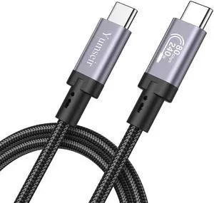 USB 4 for Thunderbolt 5 Cable 6.6FT, 80Gbps Bandwidth USB C Cable, 240W Charging, 16K/Dual 8K, Compatible with Thunderbolt 4/3, USB C Monitors, Hubs, Docks, MacBook, iPhone 17/16 USB 4 for Thunderbolt 5 Cable 6.6FT, 80Gbps Bandwidth USB C Cable, 240W Charging, 16K/Dual 8K, Compatible with Thunderbolt 4/3, USB C Monitors, Hubs, Docks, MacBook, iPhone 17/16
