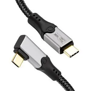 aceyoon 240W Short 90 Degree 1FT Data Cable USB 5.0 80Gbps Data Transfer Single Right Angle Flat Cord 16K@60Hz Support Thunderbolt 5 USB C Fast Charging Cables for Smartphone/Laptop/SSD aceyoon 240W Short 90 Degree 1FT Data Cable USB 5.0 80Gbps Data Transfer Single Right Angle Flat Cord 16K@60Hz Support Thunderbolt 5 USB C Fast Charging Cables for Smartphone/Laptop/SSD
