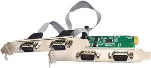 4 Port Serial PCI Expansion Card RS232 9 Pin PCIE Riser Converter Adapter 4 Port Serial PCI Expansion Card RS232 9 Pin PCIE Riser Converter Adapter