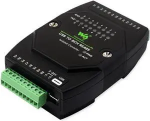 Industrial Grade USB to 8CH RS485 Isolation Converter, USB to RS485 Adapter, Multi System Compatibility 35mm Standard Rail and Stacked Installation, Wall-Mount and Rail-Mount Support Industrial Grade USB to 8CH RS485 Isolation Converter, USB to RS485 Adapter, Multi System Compatibility 35mm Standard Rail and Stacked Installation, Wall-Mount and Rail-Mount Support