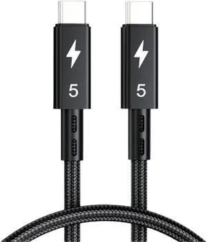 1M Braided 5 Cable USB4 4/3 Compatible,Up to 120Gbps Bandwidth for 16K/Dual 8K,240W,80Gbps Data 1M Braided 5 Cable USB4 4/3 Compatible,Up to 120Gbps Bandwidth for 16K/Dual 8K,240W,80Gbps Data