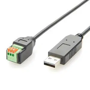USB to RS485 Serial Converter Cable with FTDI Chip USB 2.0 A Male to 3 Pin Terminal Block RS485 Communication Cable for Modbus RTU, Windows 7, 8, 10, 11, XP, Android, Linux, Mac(1M/3.28FT) USB to RS485 Serial Converter Cable with FTDI Chip USB 2.0 A Male to 3 Pin Terminal Block RS485 Communication Cable for Modbus RTU, Windows 7, 8, 10, 11, XP, Android, Linux, Mac(1M/3.28FT)