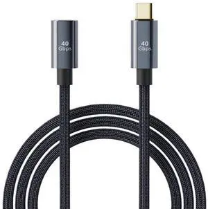 USB4 t2y>pe-c Extension Cable USB C Male to Female Extender 40Gbps Data Transfer 100W 5A Cord(0.5m) USB4 t2y>pe-c Extension Cable USB C Male to Female Extender 40Gbps Data Transfer 100W 5A Cord(0.5m)