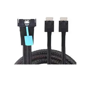 1.0M PCIe PCI-Express SFF-8654 MCIO 8i Lane to SFF-8611 Oculink 4X 4I SSD Data Active Cable 1.0M PCIe PCI-Express SFF-8654 MCIO 8i Lane to SFF-8611 Oculink 4X 4I SSD Data Active Cable