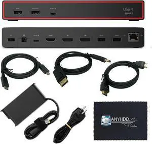 Lenovo 40BC0135US USB4 Smart Dock 5500 Laptop Docking Station with Integrated USB4 Cable, HDMI 2.1 & DisplayPort 1.4 Video Outputs, Multiple USB-A & USB-C Ports, Gigabit Ethernet, 100W Power Delivery Lenovo 40BC0135US USB4 Smart Dock 5500 Laptop Docking Station with Integrated USB4 Cable, HDMI 2.1 & DisplayPort 1.4 Video Outputs, Multiple USB-A & USB-C Ports, Gigabit Ethernet, 100W Power Delivery