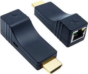 DDMALL Mini HDMI Extender HE-20 with CAT8 Ethernet Cable 10ft White DDMALL Mini HDMI Extender HE-20 with CAT8 Ethernet Cable 10ft White