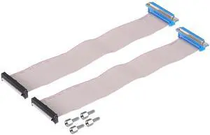 2Pcs 40Pin Flat Ribbon Cable Grey DB37 Female to FC-40P 2.54mm Pitch 30cm Length YENCONG136 2Pcs 40Pin Flat Ribbon Cable Grey DB37 Female to FC-40P 2.54mm Pitch 30cm Length YENCONG136