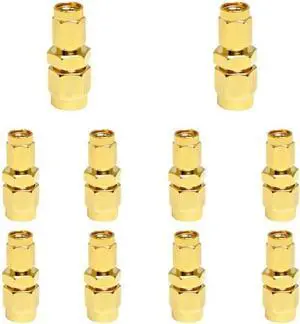 10PCS oaxial Adapter SMA/SSMA-JJ, SMA Male to SSMA Male Adapter Signal Connector 50 ohm 10PCS oaxial Adapter SMA/SSMA-JJ, SMA Male to SSMA Male Adapter Signal Connector 50 ohm