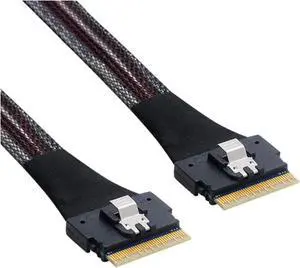 SlimSAS SFF-8654 8X 74P SlimSAS SFF-8654 8X 74P 0.6mm Unshielded I/O Connector Cable(0.75m) SlimSAS SFF-8654 8X 74P SlimSAS SFF-8654 8X 74P 0.6mm Unshielded I/O Connector Cable(0.75m)