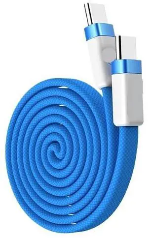 USB C Flat Cable USB C 100W 480Mbps High-Speed Transfer Type C Cable(Blue) USB C Flat Cable USB C 100W 480Mbps High-Speed Transfer Type C Cable(Blue)