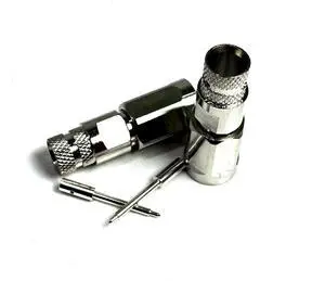2PCS NEX10 Male Plug Crimp high Frequency RF Connector 50 Ohm for 1/4 inch Ultra-Soft Cable 2PCS NEX10 Male Plug Crimp high Frequency RF Connector 50 Ohm for 1/4 inch Ultra-Soft Cable