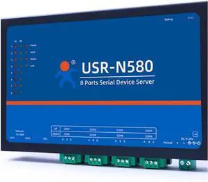8 RS485 Ports Serial Ethernet Converter USR-N580 X 1 Set 8 RS485 Ports Serial Ethernet Converter USR-N580 X 1 Set