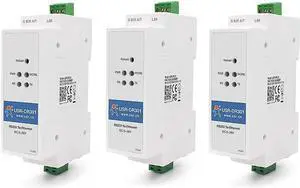 USR-DR301 DIN-Rail RS232 Serial to Ethernet Converter Tiny Size RS232 Ethernet Serial Device x 3 Sets USR-DR301 DIN-Rail RS232 Serial to Ethernet Converter Tiny Size RS232 Ethernet Serial Device x 3 Sets