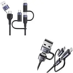 USMAS PD 60W 5-in-1 Multi Fast Charging Cable + 240W 6-in-1 Multi Charging Cable USMAS PD 60W 5-in-1 Multi Fast Charging Cable + 240W 6-in-1 Multi Charging Cable