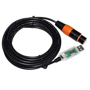 COLORFUL RS485 DMX512 to USB 3PIN 3P DMX 512 FEMALE CONVERTER CABLE for FREESTYLER STAGE CONTROLLER KABLE(1.8M,Color A) COLORFUL RS485 DMX512 to USB 3PIN 3P DMX 512 FEMALE CONVERTER CABLE for FREESTYLER STAGE CONTROLLER KABLE(1.8M,Color A)