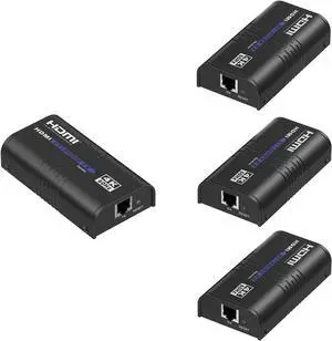 1 x 3 LKV473 HDMI Extender 4K@60Hz, Up to 394ft (120m) Over Ethernet TCP/IP RJ45 Cat5/5e/6 HDMI Video Extender 18Gbps for STB PS3 HDTV Projector, Supports HDCP 2.2 (1 TX and 3 RX kit) 1 x 3 LKV473 HDMI Extender 4K@60Hz, Up to 394ft (120m) Over Ethernet TCP/IP RJ45 Cat5/5e/6 HDMI Video Extender 18Gbps for STB PS3 HDTV Projector, Supports HDCP 2.2 (1 TX and 3 RX kit)