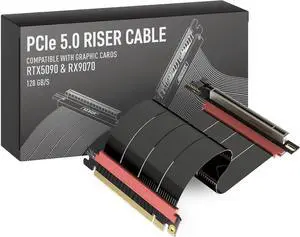 LINKUP PCIE 5.0 Riser Cable | for Vertical GPU Mount | Right Angle | Graphics Card GPU Ready | Usable with PCIe 4.0 & RX 9070/ RTX5090 | 20cm (Total Length: 24cm) LINKUP PCIE 5.0 Riser Cable | for Vertical GPU Mount | Right Angle | Graphics Card GPU Ready | Usable with PCIe 4.0 & RX 9070/ RTX5090 | 20cm (Total Length: 24cm)