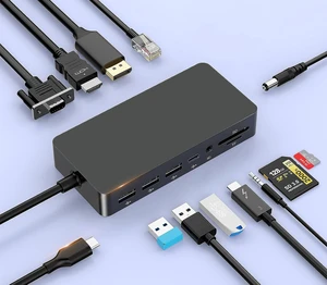 Surface Thunderbolt 4 Docking Station, Triple Display via HDMI, VGA & DP with Power Adapter, Surface Dock Compatible with Surface Pro 12/11/10/9/8/X/7 & Surface Laptop 5/4/3, Surface Go, Studio Surface Thunderbolt 4 Docking Station, Triple Display via HDMI, VGA & DP with Power Adapter, Surface Dock Compatible with Surface Pro 12/11/10/9/8/X/7 & Surface Laptop 5/4/3, Surface Go, Studio