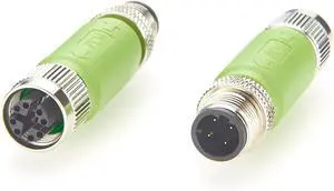 IP67 M12 D-Code Male to X-Code Female Industrial Ethernet Inline Adapter 100Mbps Cat5e Shielded Connector Compatible with 6GK1901-0DE10-6AA0, for PROFINET, EtherNet/IP, Modbus TCP (2PCS) IP67 M12 D-Code Male to X-Code Female Industrial Ethernet Inline Adapter 100Mbps Cat5e Shielded Connector Compatible with 6GK1901-0DE10-6AA0, for PROFINET, EtherNet/IP, Modbus TCP (2PCS)