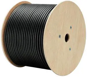 Outdoor Direct Burial Cat6A Ethernet Cable, Black, 1000ft | F/UTP Shielded, 23AWG OFC Conductor, 10Gbps 750MHz, Double Jacket Waterproof, PoE++ ETL/UL Listed, Shielded Riser (CMR) Bulk Outdoor Direct Burial Cat6A Ethernet Cable, Black, 1000ft | F/UTP Shielded, 23AWG OFC Conductor, 10Gbps 750MHz, Double Jacket Waterproof, PoE++ ETL/UL Listed, Shielded Riser (CMR) Bulk