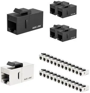 iwillink RJ45 Cat6 Keystone Coupler 5-Pack, Female to Female Cat6 Keystone Jack, UTP Keystone Coupler Insert, Blaack and CAT7 Coupler iwillink RJ45 Cat6 Keystone Coupler 5-Pack, Female to Female Cat6 Keystone Jack, UTP Keystone Coupler Insert, Blaack and CAT7 Coupler
