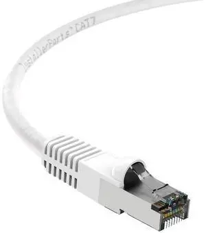 InstallerParts (5 Pack Ethernet Cable CAT7 Cable Shielded (SSTP) Booted 8 FT - White - Professional Series - 10Gigabit/Sec Network/High Speed Internet Cable, 600MHZ InstallerParts (5 Pack Ethernet Cable CAT7 Cable Shielded (SSTP) Booted 8 FT - White - Professional Series - 10Gigabit/Sec Network/High Speed Internet Cable, 600MHZ