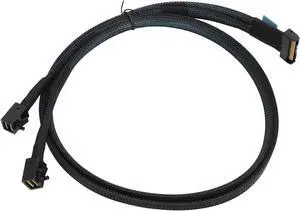 Generic 8i to 2X SFF 8643 Cable, for MCIO 8i 74Pin to Mini SAS HD Cable SFF 8643 Cord, PCIe 5.0 High Speed Data Transfer for Server Data Center 0.8m/31.5in, Generic0e9sg38fg2 Generic 8i to 2X SFF 8643 Cable, for MCIO 8i 74Pin to Mini SAS HD Cable SFF 8643 Cord, PCIe 5.0 High Speed Data Transfer for Server Data Center 0.8m/31.5in, Generic0e9sg38fg2
